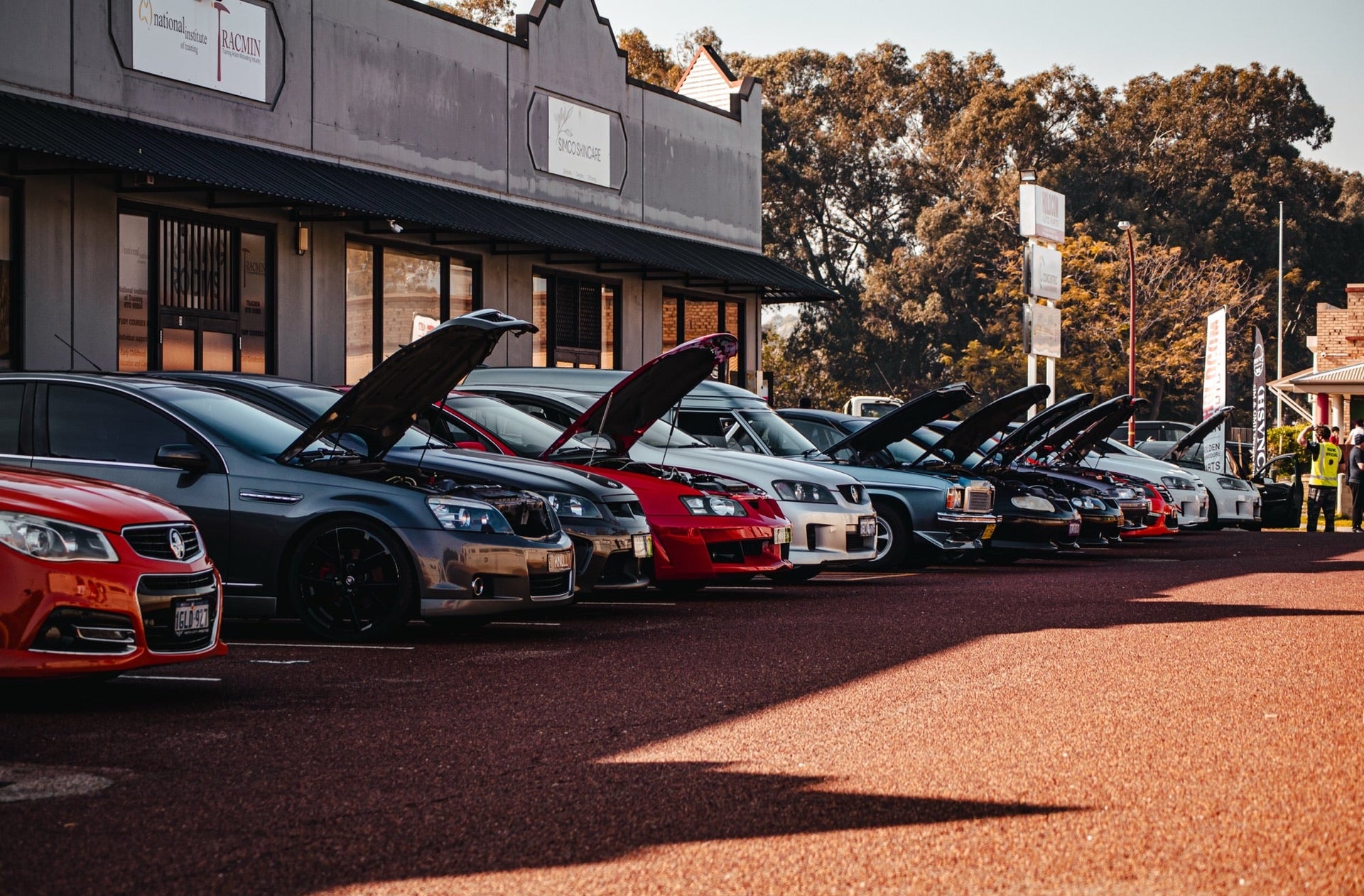 Holden Commodores gathered at Holdcom